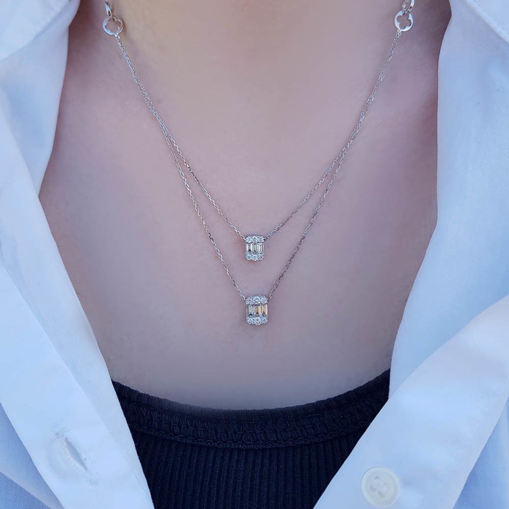 Диамантена висулка - колие 0.76 карата